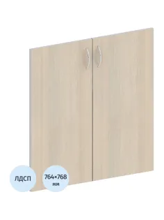 Двери Easy ЛДСП (2шт.) 908847 св.дуб/серый В760