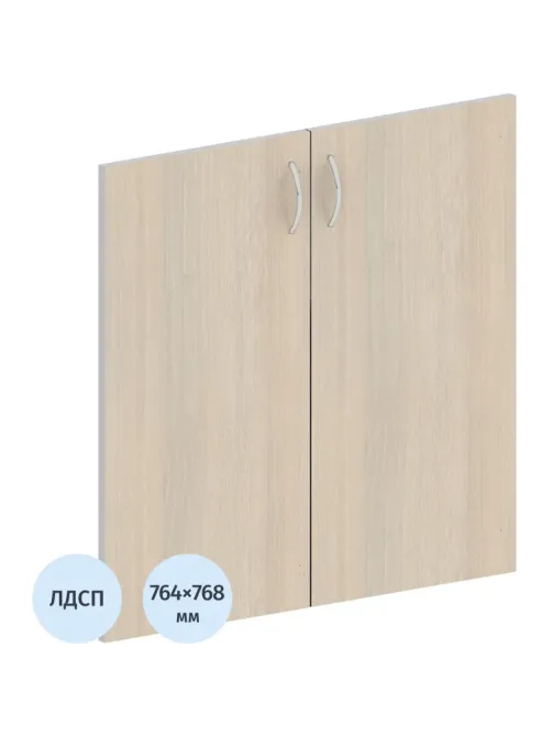Двери Easy ЛДСП (2шт.) 908847 св.дуб/серый В760