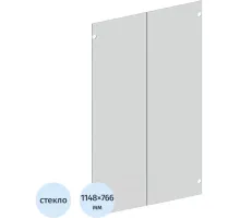 Двери ED_Vita стекл. средние 2шт V-4.3,прозрачные