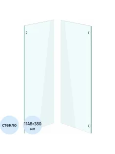 Двери Easy 915511 стекло 1148х380x2х4 бесцветное (2 шт. в уп.)