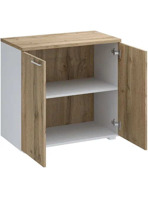 Двери Комус Мебель К-Loft 2шт. 241H008 764х16х680 дуб натур/бел ручка