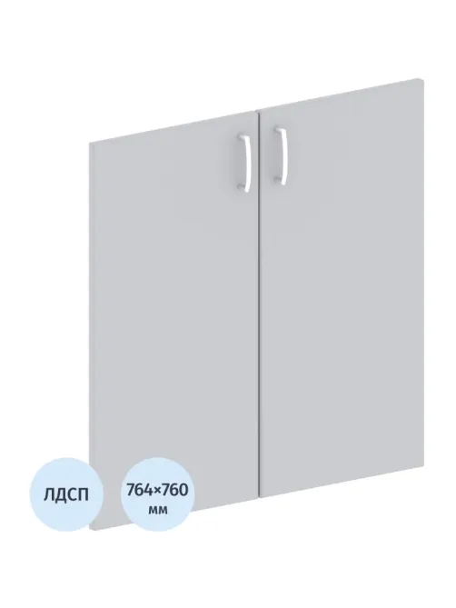 Двери Easy ЛДСП (2шт.) 908847 серый В760