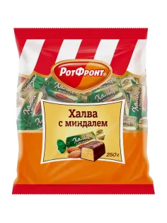 Халва Рот Фронт, с миндалем, фас 250г