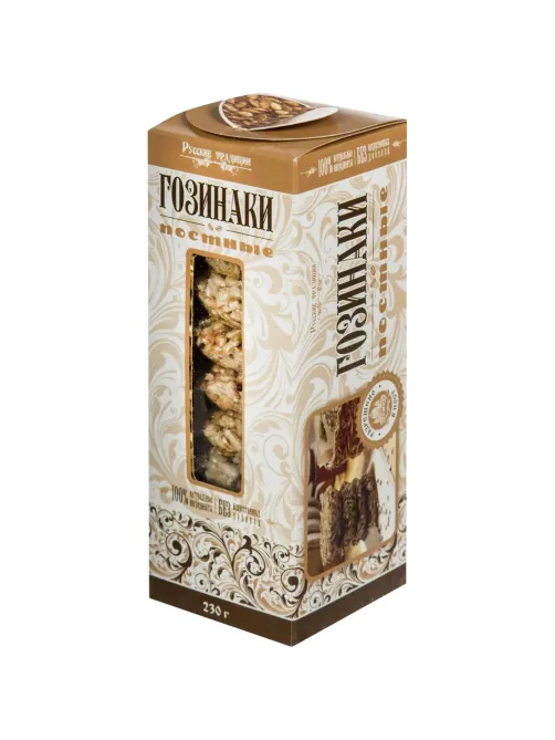 Снеки Гозинаки постные (козинаки) Русские традиции 210гр го-пос-230