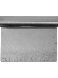 Скребок для теста h=12 см. раб.часть 15x8 см. нерж.со шкалой MGsteel,70409