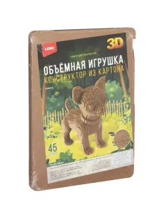 Конструктор из картона. Объёмная игрушка Собачка, Нг-004