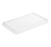 Крышка ПЭТ OneClick (lid 800/0) д/бум.конт., прозр.плос., 300шт/кор