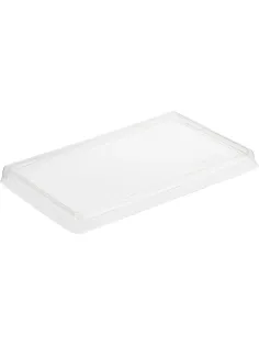 Крышка ПЭТ OneClick (lid 800/0) д/бум.конт., прозр.плос., 300шт/кор