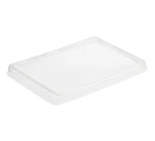 Крышка ПЭТ OneClick (lid 500/0) д/бум.конт., прозр.плос.,400шт/кор