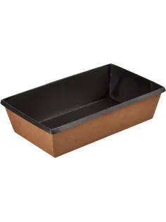 Контейнер бум. OneClick (bottom 800/bBLACK) 800мл, черн., 300шт/кор