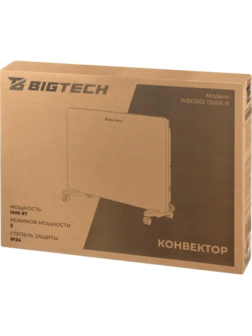 Конвектор BigTech WBC002 WBC002 1500E-X  (1500 Вт,с терморегулятором)