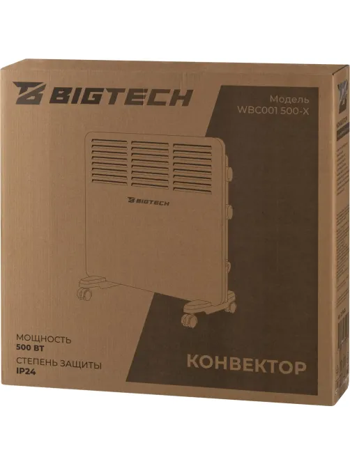 Конвектор BigTech WBC001 500x (500 Вт,с терморегулятором)
