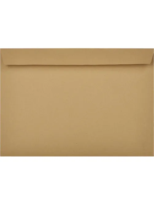 Конверт С4  из крафт бум. 90 г/м2 с силиконовой лентой, 25 шт/уп