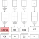 Конверт белый E65 стрип BusinessPost 110х220 50шт/уп/1878
