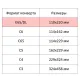 Конверт белый E65 стрип security 110х220 80г КОМУС 50шт/ уп