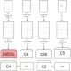 Конверт белый Е65 стрип 110х220 80г прав.окно КОМУС 50 шт/уп