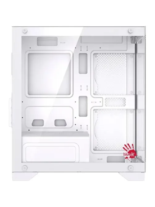 Корпус Bloody BD-CC103 бел.безБП mATX 7x120mm USB2.0x3.0 audio bott PSU