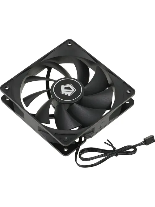 Вентилятор ID-Cooling FL-12025K 120x120mm черный 3-pin 21dB 145gr Ret