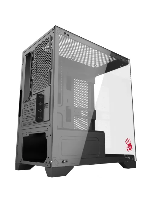 Корпус Bloody BD-CC103 чер.безБП mATX 7x120mm USB2.0x3.0 audio bott PSU