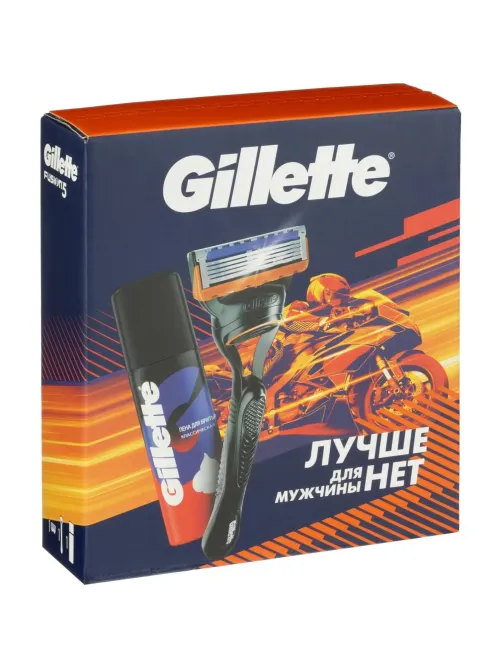 Подарочный набор GILLETTE FUS Бритв 1 смен кас+Пена д/бритья Классич 50мл