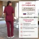 Костюм жен (куртка, бр) у12 бордо 88-92/158-164