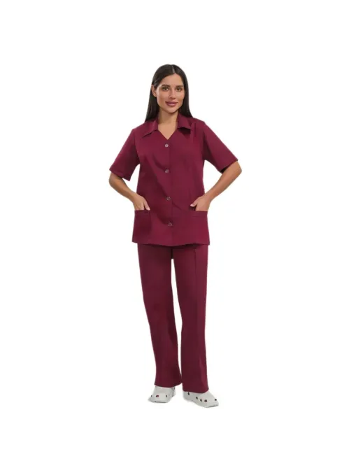 Костюм жен (куртка, бр) у12 бордо 120-124/158-164