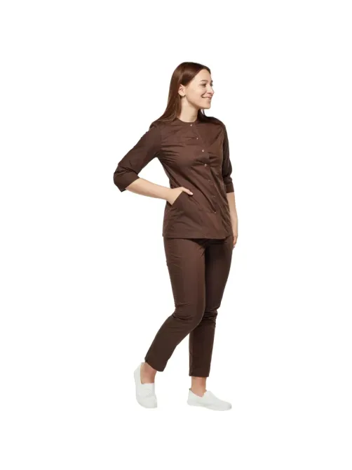 Костюм жен (куртка, бр) у27 корич 120/158-164