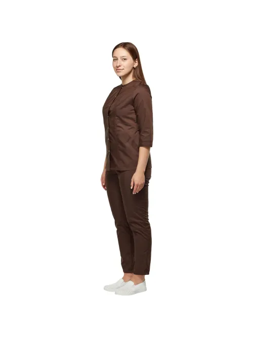 Костюм жен (куртка, бр) у27 корич 120/158-164