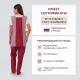 Костюм жен (фартук, бр) у08 бордо 88-92/158-164