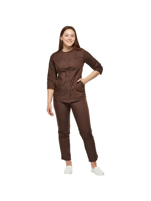 Костюм жен (куртка, бр) у27 корич 108/158-164