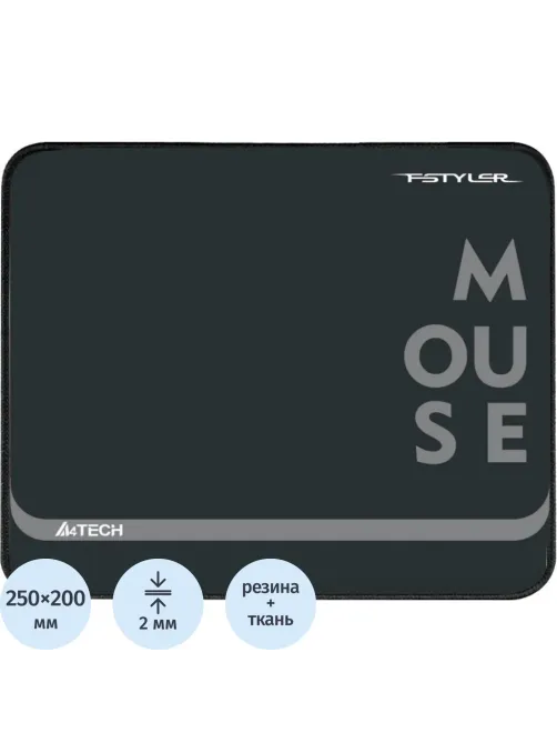 Коврик для мыши A4Tech FStyler FP20 (FP20 GREY) Мини серый/черный