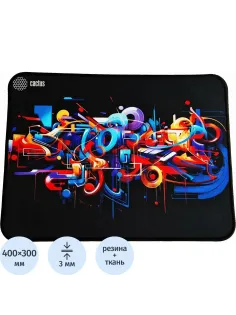 Коврик для мыши Cactus Graffiti 400x300x3мм CS-MP-PRO10XL/CS-MPC-PRO10XL