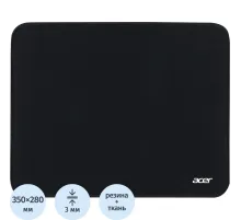 Коврик для мыши Acer OMP211 Средний черный 350x280x3мм