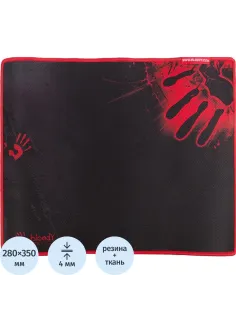 Коврик для мыши A4Tech Bloody B-081 черный/рисунок 350x280x4мм