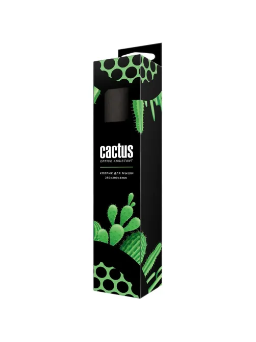 Коврик для мыши Cactus Black 250x200x3мм (CS-MP-D01S/ CS-MPC-D01S)