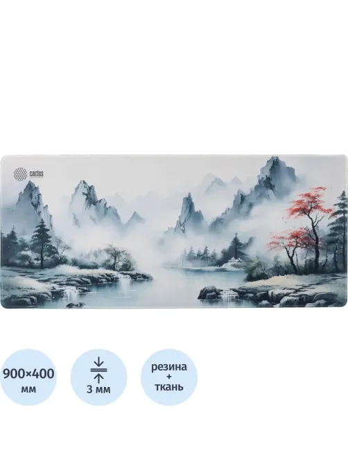 Коврик для мыши CactusMountainsрсн900x400x3ммCS-MP-PRO11XXL/CS-MPC-PRO11XXL