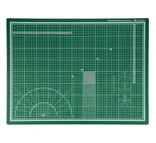 Коврик для резки Topfort 3х-слойный А2 (60х45см),2х-сторонний,зеленый