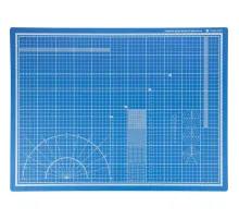 Коврик для резки Topfort 5ти-слойный А2 (60х45см),2х-сторонний,синий