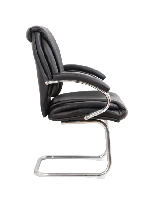Конференц-кресло BN_SH_EChair-516V PU кожзам черный, хром