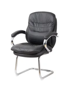 Конференц-кресло BN_SH_EChair-515V PU кожзам черный, хром