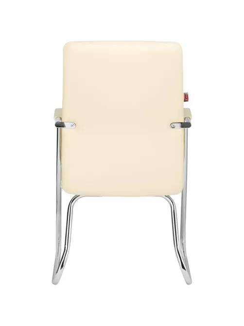 Конференц-кресло BN_TQ_Echair-806 VPU-1 кожзам бежевый, хром