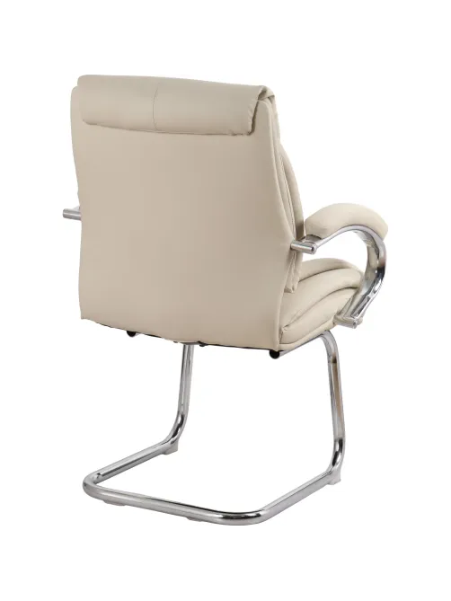Конференц-кресло BN_SH_EChair-516V PU кожзам бежевый, хром