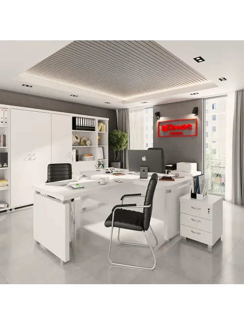 Конференц-кресло BN_TQ_Echair-806 VPU кожзам черный, хром