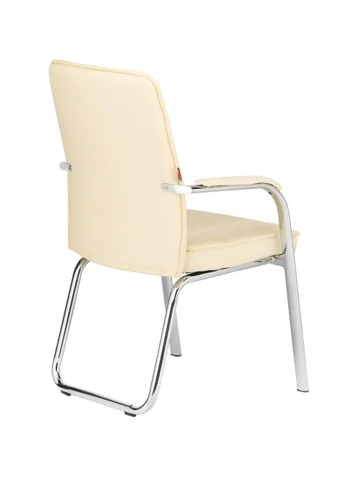 Конференц-кресло BN_TQ_Echair-810 VPU-1 кожзам бежевый, хром