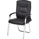Конференц-кресло BN_TQ_Echair-807 VPU кожзам черный, хром