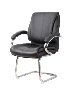 Конференц-кресло BN_SH_EChair-516V PU кожзам черный, хром