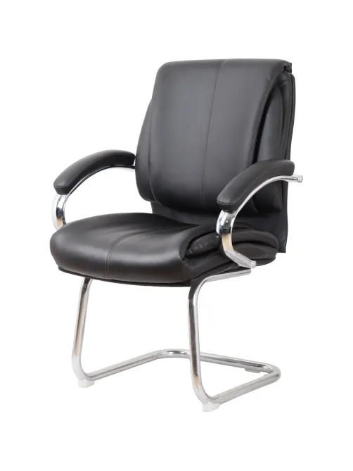 Конференц-кресло BN_SH_EChair-516V PU кожзам черный, хром