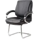 Конференц-кресло BN_SH_EChair-516V PU кожзам черный, хром