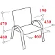 Конференц-кресло БМФ Easy Chair SAMBA(Самба) BOX GR Д8 Z11 чер со столиком