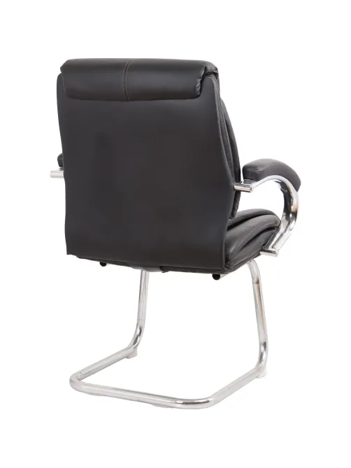 Конференц-кресло BN_SH_EChair-516V PU кожзам черный, хром